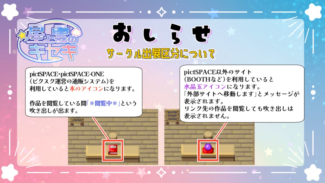 サークル出展区分